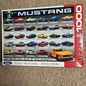 Ford Mustang Evolution 1000 Piece Jigsaw Puzzle 19x 26" Eurographics Complete